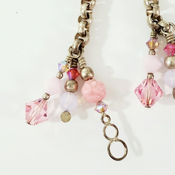 Flirty & Fun Sterling Silver Long Beaded Earrings - Picture 3 of 8